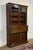 Victorian mahogany secretary bookcase - disassembles into 2 parts. W=1.26m D=42.5cm closed D=77cm open H=2.24m.