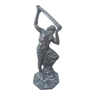 1970s Wrath of Moses Bronze Statue For Sale