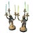 1990s Cherubs Gold Finish Candelabra Lamps - a Pair For Sale