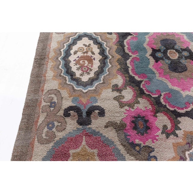 Doris Leslie Blau Vintage Swedish Pile Rug For Sale In New York - Image 6 of 9