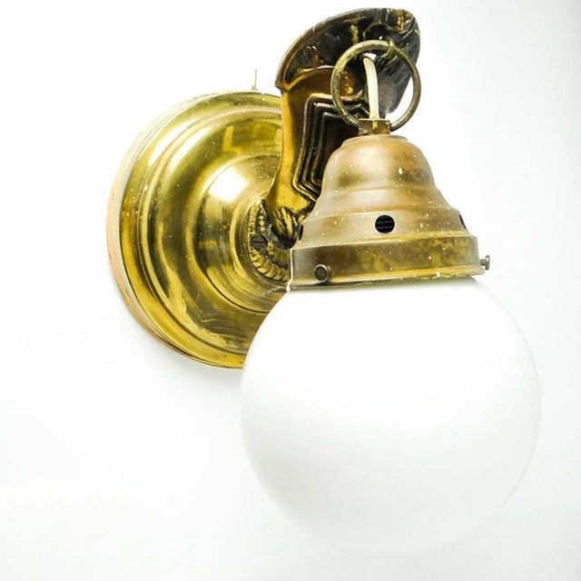 Art Deco Style Wall Lamp, Poland, 1950s For Sale - Image 6 of 6