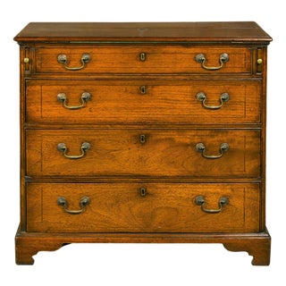 English 19th Century Walnut Campaign Butler's Desk with Three Drawers For Sale