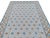 Textile Handmade Cotton Vegetable Dyed White, Sky Blue and Tan Star and Gingham Rug - 8'x10' For Sale - Image 7 of 10