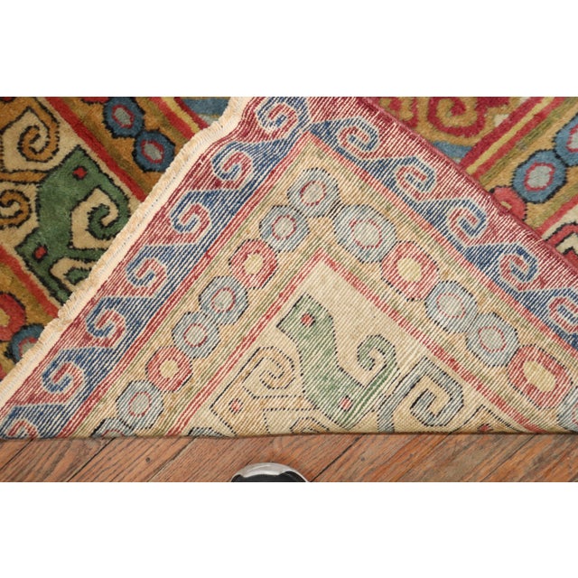 Late 20th Century Radiant Colorful Indian Vintage Room Size Rug For Sale - Image 5 of 18