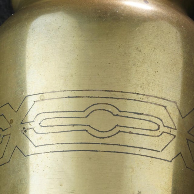 Late 19th Century Japanese Bronze Art Nouveau Inlaid Vase Meiji Period For Sale - Image 5 of 8