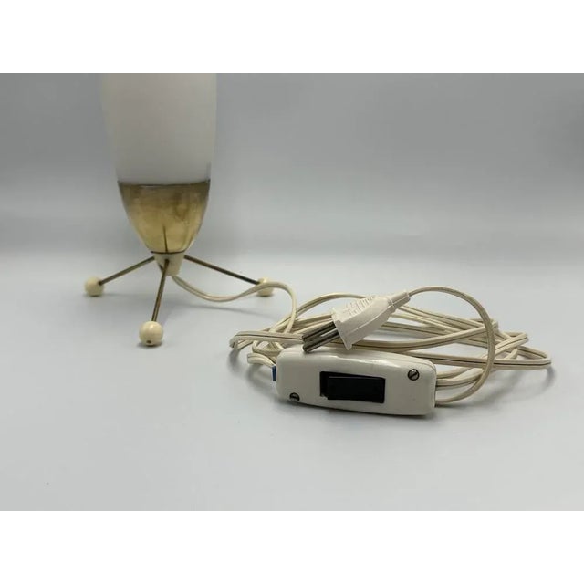 Metal Mid-Century Bedside Table Lamp attributed to Stanislav Kučera for Kamenický Šenov, 1950s For Sale - Image 7 of 10