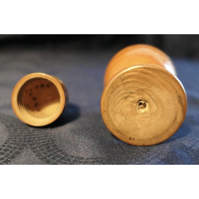 Early 19th Century Sycamore Muffineer, Sugar Shaker This beautiful piece has been hand turned on a lathe, it comes into 2...