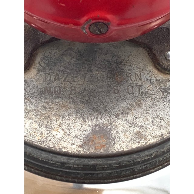 1900 - 1909 Dazey Paddle Butter Churn No 8 W/ Red Bulb on Top For Sale - Image 5 of 7