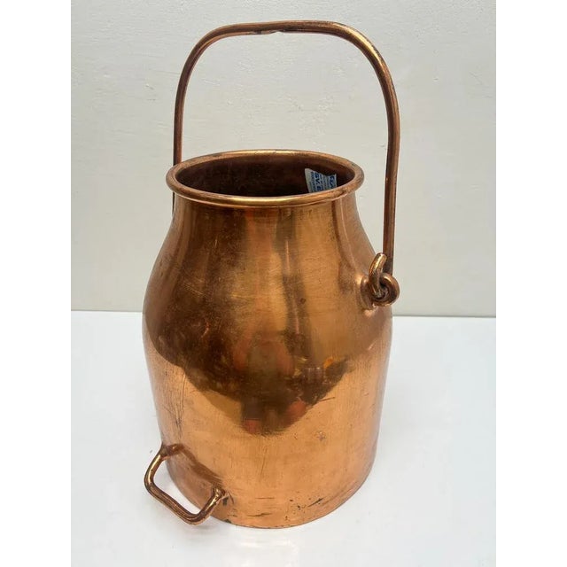 Vintage Danish Copper Milk Churn Cooler, 1950s For Sale - Image 3 of 11