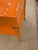 Glossy Hermes Orange Square Two Tier End Tables -a Pair For Sale - Image 10 of 16