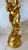 Hollywood Regency 4 Foot Hollywood Regency Gold Leafed Cherub Light Fixture For Sale - Image 3 of 12