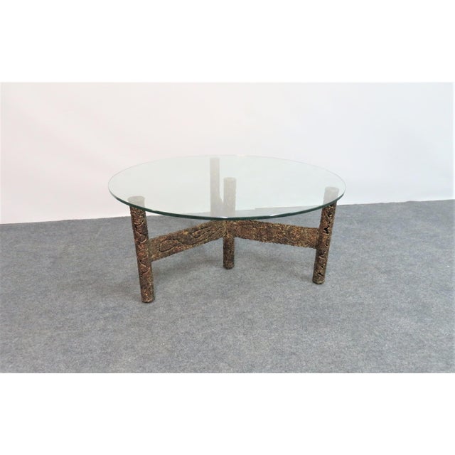 Mid 20th Century Silas Sendel Brutalist Torch Cut Coffee Table For Sale - Image 5 of 5