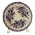 Rare Antique Purple Aesthetic Transferware Plate For Sale