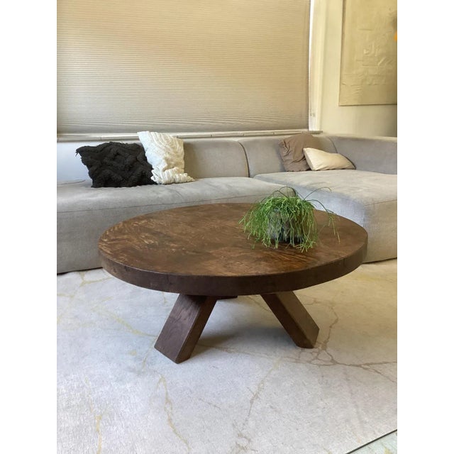 1970s Brutalist Oak Coffee Table, 1970s For Sale - Image 5 of 9