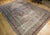 19th Century Kerman Lavar Rug, Hand-Knotted Wool, Floral Pattern, Ivory & Burgundy, 9x13 For Sale - Image 4 of 15