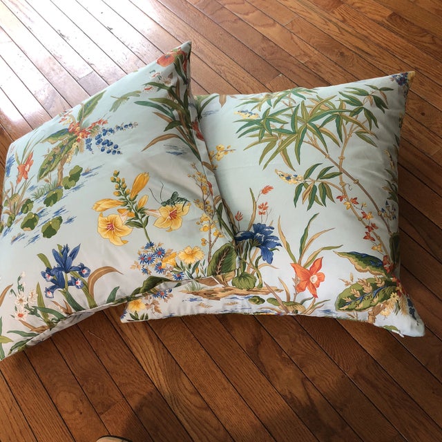 Textile Tyler Hall Floral Pillow Covers - a Pair For Sale - Image 7 of 11