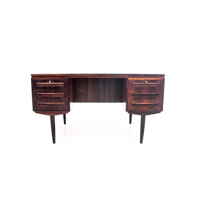 Mid-Century Modern Vintage Danish Teak Desk, 1960s For Sale - Image 3 of 18