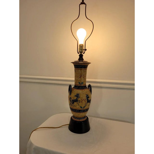 Mid Century Modern Table Lamp Italian Ars Artigiana Deruta Hand Crafted Ceramic Vase Italy number Beautiful Artistry and...