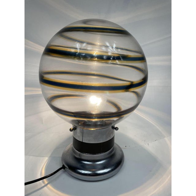 Murano Glass Table Lamp attributed to Toni Zuccheri, Italy, 1960s For Sale - Image 14 of 17