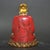 Colored-Glass Buddha Figurine — Seated on Lotus Throne, Red & Gold Robes For Sale - Image 4 of 9