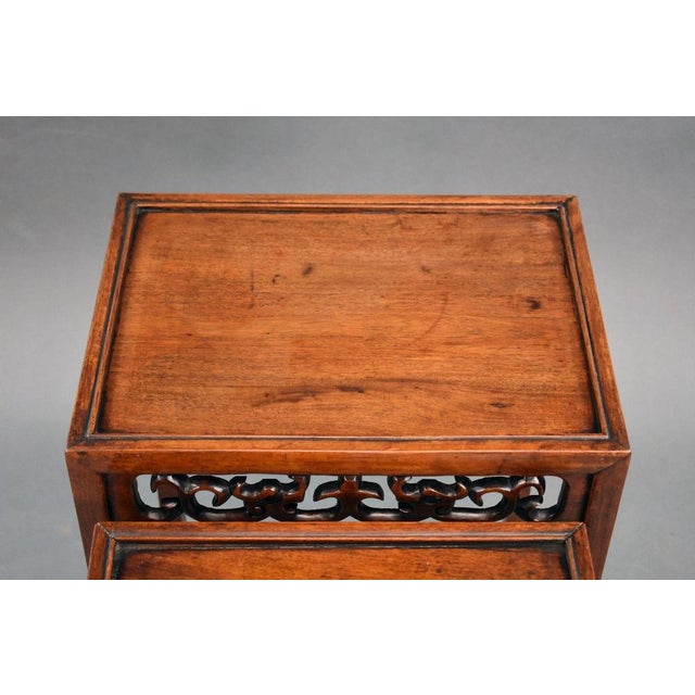 Chinese Hardwood Nesting Tables, 1890, Set of 4 For Sale - Image 10 of 15