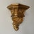Rustic European Vintage Large Gold Ceramic Wall Bracket Shelf For Sale - Image 3 of 9