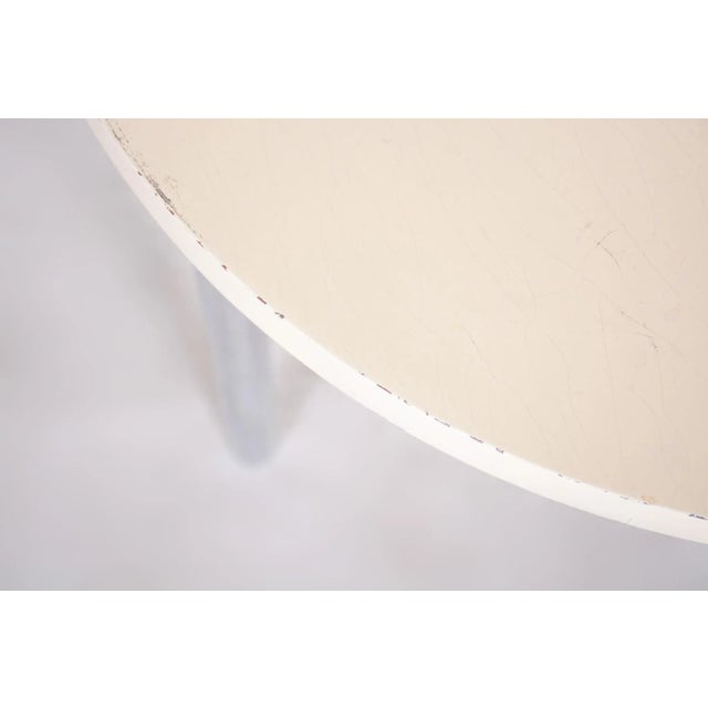 Bauhaus Lacquered Wood & Chrome Side Table attributed to Mücke & Melder, 1930s For Sale - Image 4 of 9