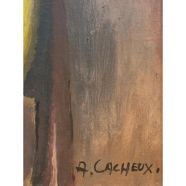 Armand Cacheux, Mme. Cacheux 4, Oil on Canvas For Sale - Image 6 of 12