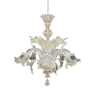 Murano Glass Chandelier, 1980s For Sale