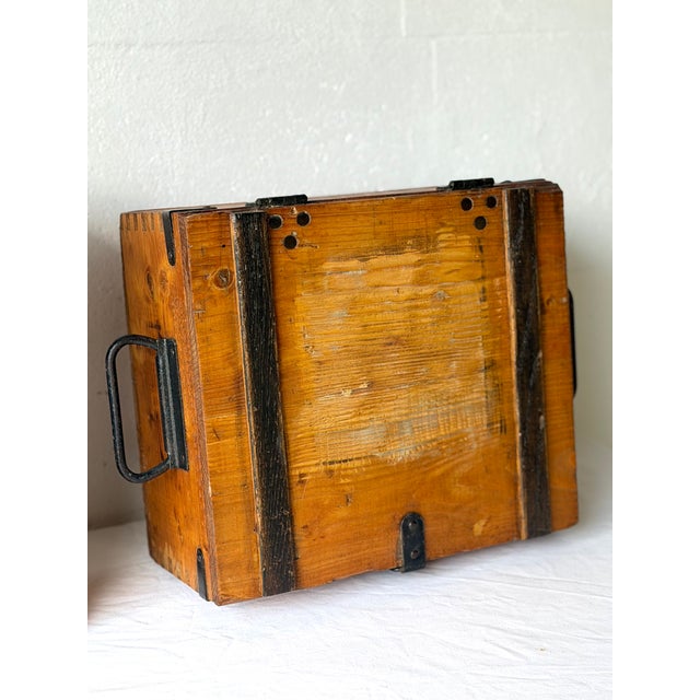 Vintage Wooden Storage Boxes, 1920s, Set of 2 For Sale - Image 4 of 15