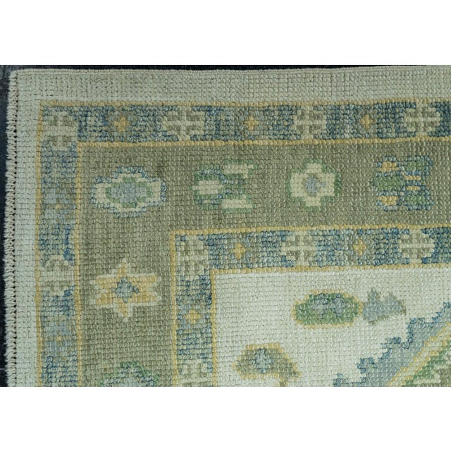 Turkish Oushak Rug 2'10" x 12'7" #19169 For Sale - Image 4 of 8
