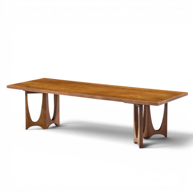 Mid-Century Modern Broyhill Brasilia Mid Century Walnut Coffee Table For Sale - Image 3 of 9