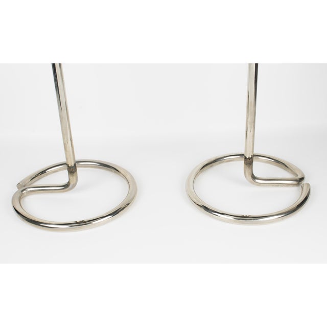 Art Deco Side Tables by René Herbst, Chrome & Bakelite, Circa 1935 For Sale - Image 9 of 18