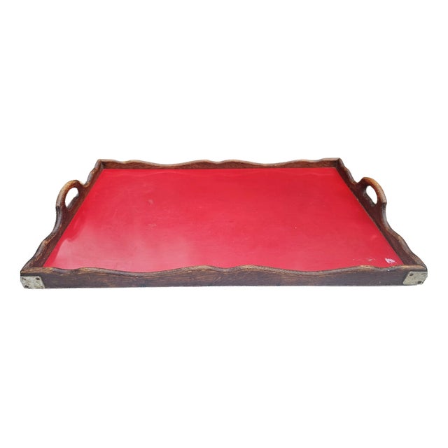 Wooden Hotel Tray, 1920s For Sale