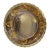 Vintage Kig Indonesia Amber Pressed Glass Dinner Plates For Sale