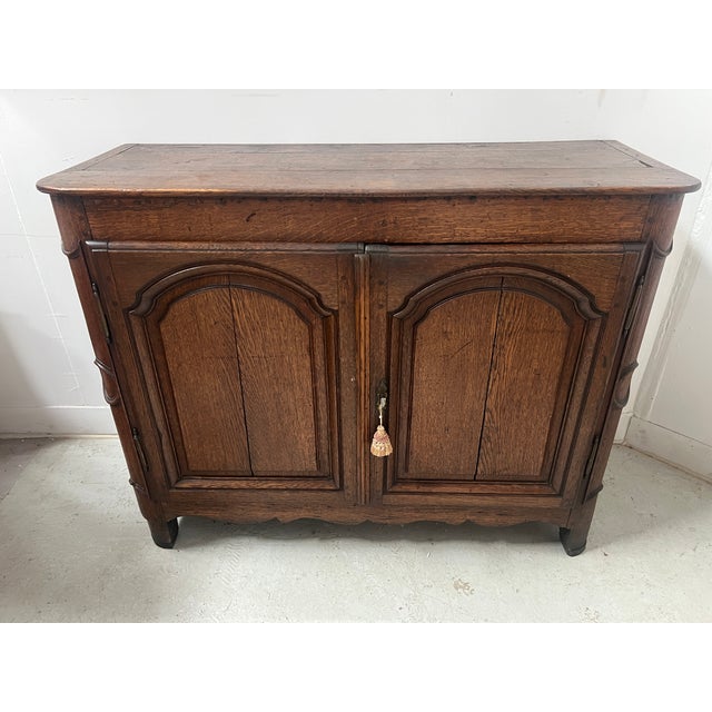 Louis XIV Style Two-Door Buffet in Oak, 1700s For Sale - Image 5 of 15