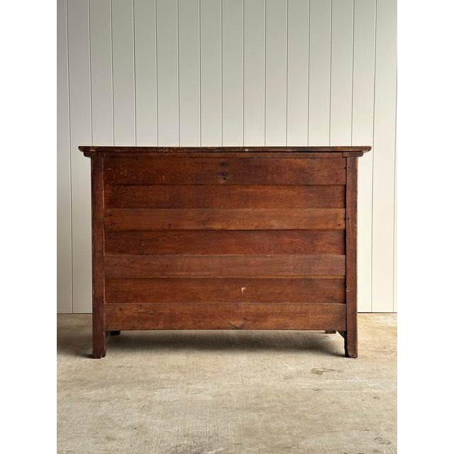 Late 19th Century Antique Serpentine Oak Chest of Drawers For Sale - Image 18 of 18