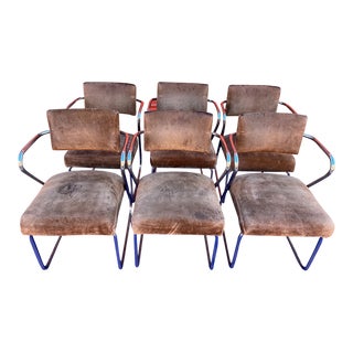 Set of Six Art Deco Dining Chairs by Gilbert Rohde for Troy Sunshade Company, 1930s For Sale