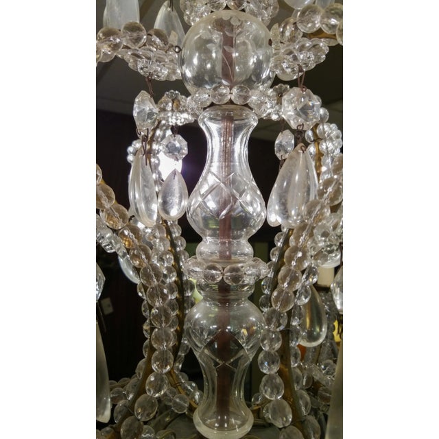 Glass 19th Century French Eight-Light Crystal Chandelier For Sale - Image 7 of 13