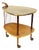 Mid-Century Modern Scandinavian Kidney-Shaped Wooden Bar Cart Serving Trolley, 1960s For Sale