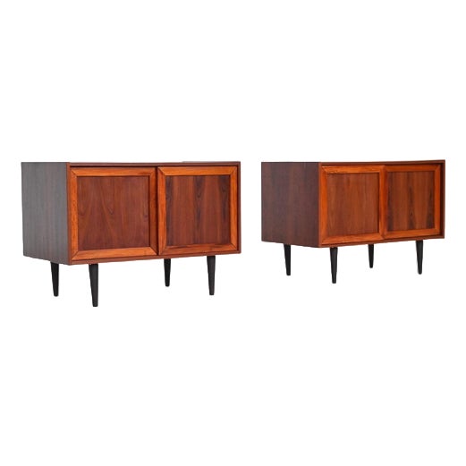 Cabinets in Rosewood by Ib Kofod-Larsen for Faarup, Denmark, 1960s, Set of 2 For Sale