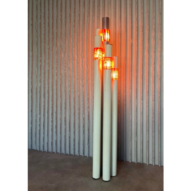 Glass Vanessa Floor Lamp by Angelo Brotto for Esperia, Italy, 1960s For Sale - Image 9 of 10