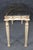 Stone Louis XVI Style Distressed Painted and Gilt Marble Top Console Table For Sale - Image 7 of 13