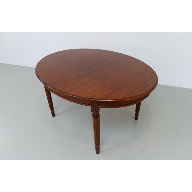 Brown Danish Hepplewhite Oval Mahogany Dining Table from Farre Møbelfabrik, 1970s For Sale - Image 8 of 18