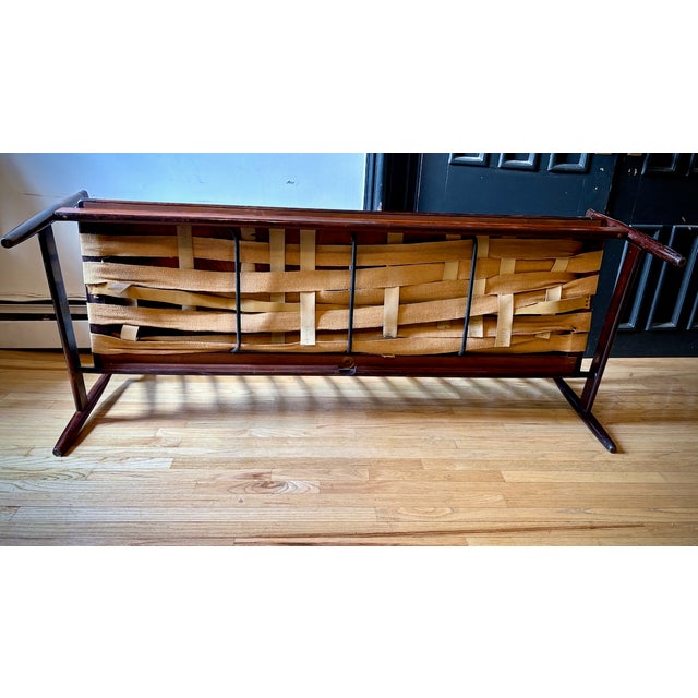 Mid-Century Danish Modern Rosewood 3-Seater Sofa With Cathedral Grain For Sale In New York - Image 6 of 9