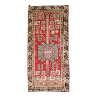 Early 20th Century Zabihi Collection Red Khotan Samarkand Rug - 4'8" x 9'3" For Sale