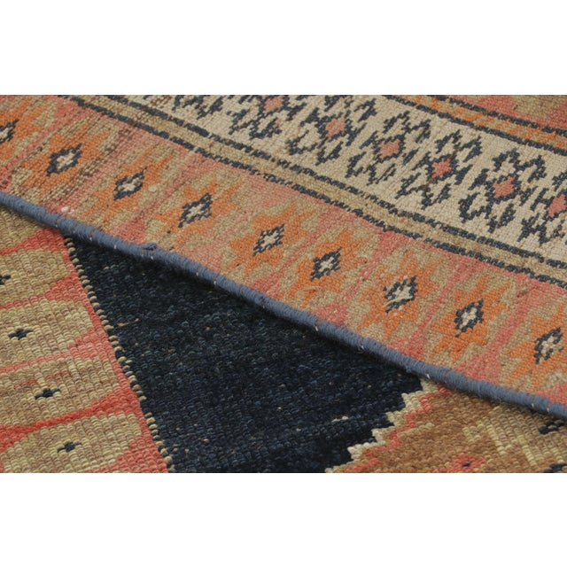Textile Antique Kurdish Rug With Beige & Pink Medallions & Multiple Borders - Rug & Kilim For Sale - Image 7 of 7