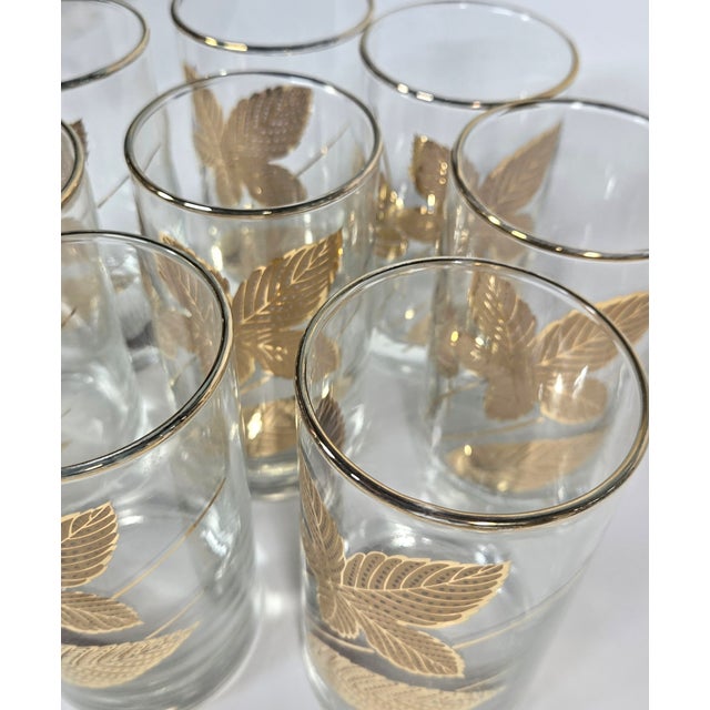 Mid Century 22 Kt Gold Tumblers- Set of Eight For Sale - Image 9 of 16