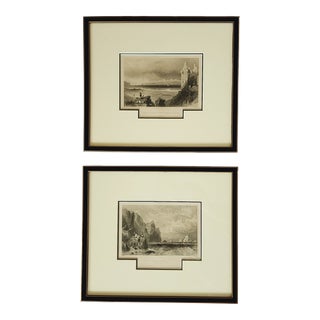 Antique Framed Scottich Engraving-A Pair For Sale