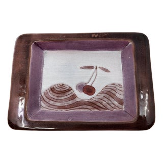 Vintage Ceramic Trinket Tray from Cloutier Brothers, France, 1950 For Sale